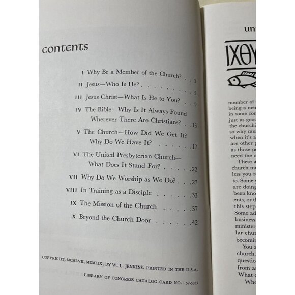 This Is My Church W.L. Jenkins Booklet Presbyterian Church 1959 - Picture 4 of 5